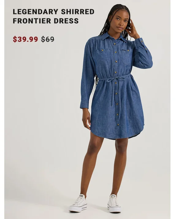 Legendary Shirred Frontier Dress $39.99 $69