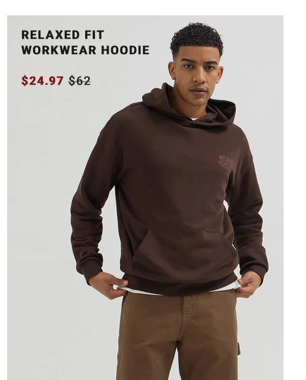 Relaxed Fit  Workwear Hoodie $24.97 $62