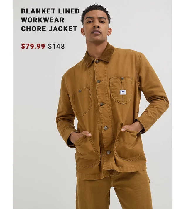 Blanket Lined Workwear Chore Jacket $79.99 $148