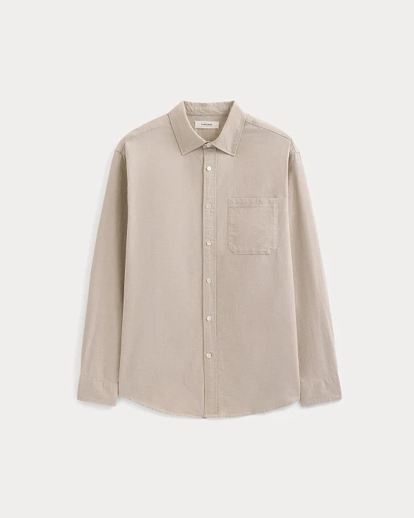 Image | Lightweight Oversized Oxford | Chinchilla Chambray