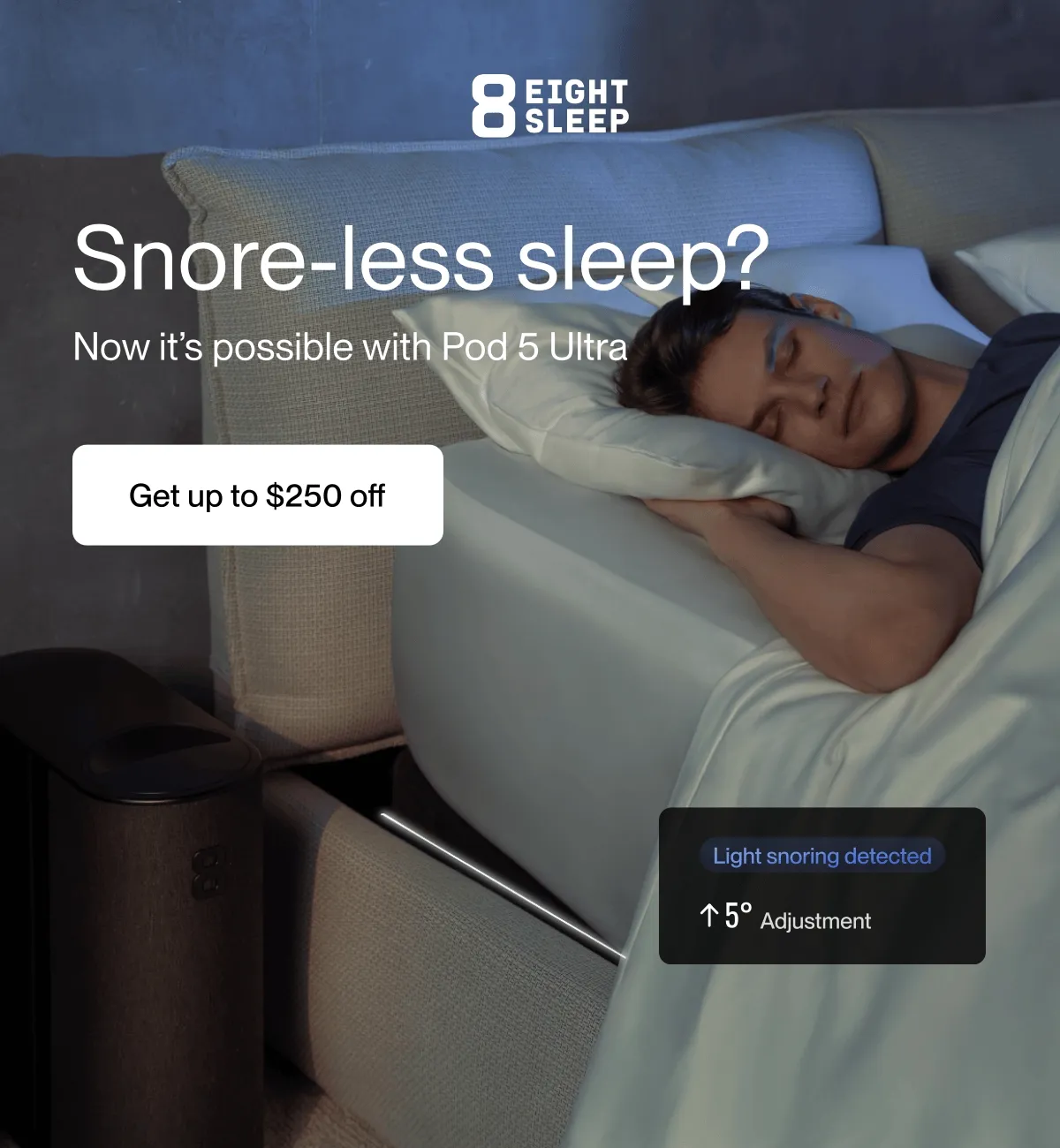 Snore-less sleep? Now it’s possible with Pod 5 Ultra