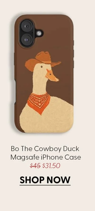 Bo The Cowboy Duck iPhone Case