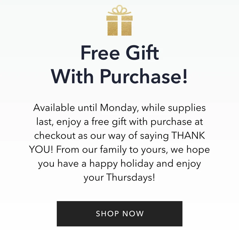 Free Gift With Purchase!