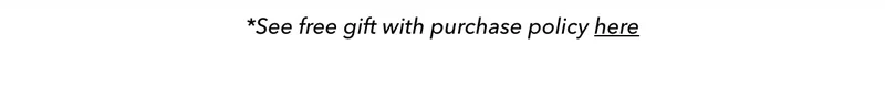 Free Gift With Purchase Policy