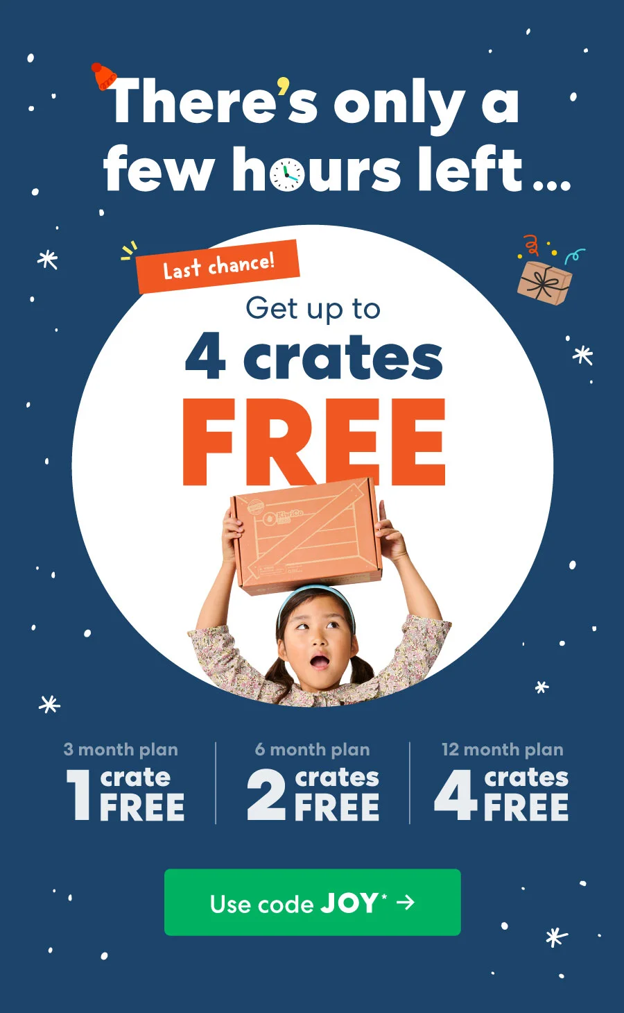 THERE'S ONLY A FEW HOURS LEFT!