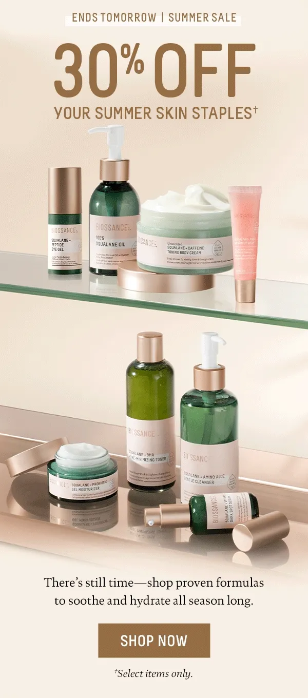 30% Off Summer Skin Essentials