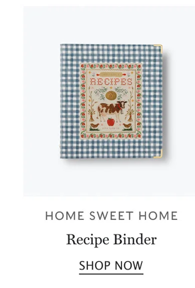 HOME SWEET HOME Recipe Binder SHOP NOW