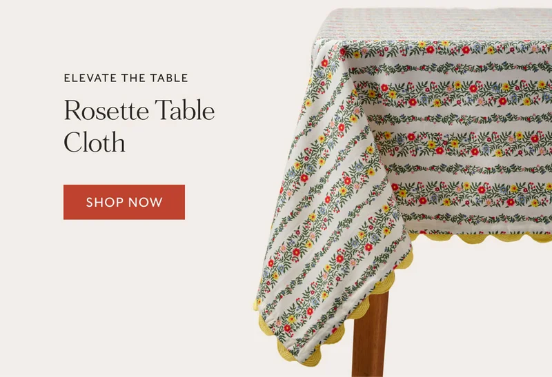 Elevate The Table Rosette Table Cloth - Shop Now