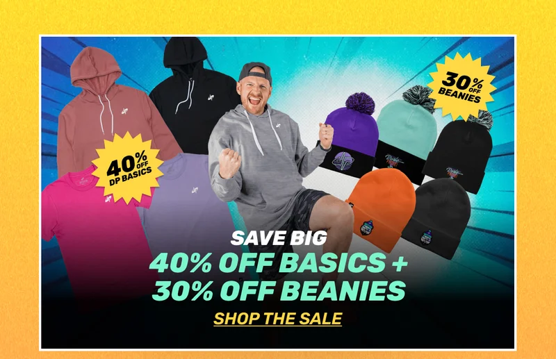 40% Off DP Basics | 30% Off Beanies