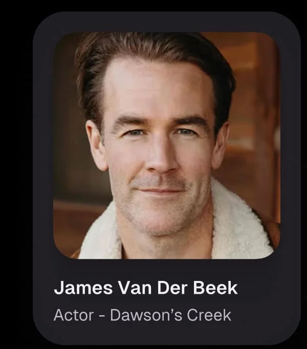 James Van Der Beek