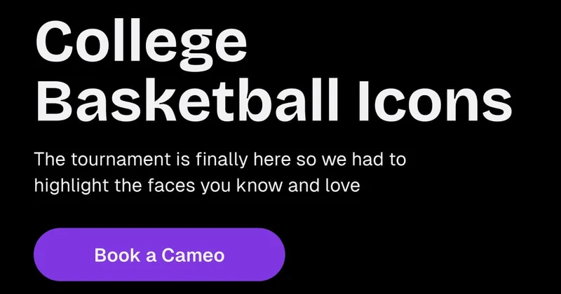 College Basketball Icons - Book a Cameo