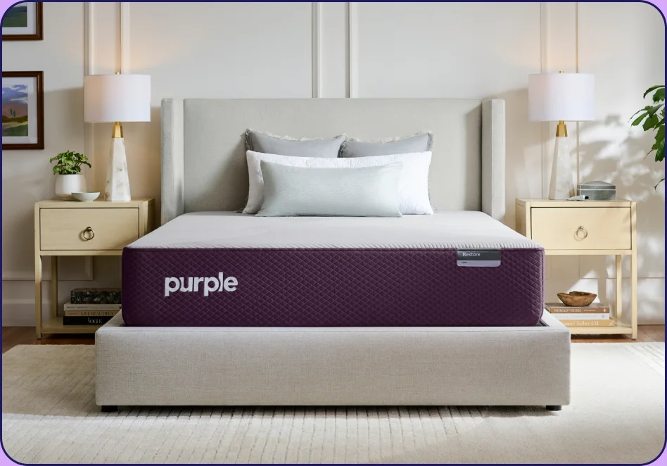 Woman with Purple® pillow