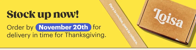 Stock up now! Order by November 20th for delivery in time for Thanksgiving.