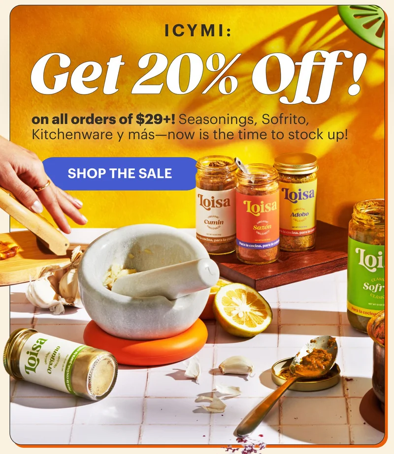 ICYMI: GET 20% OFF