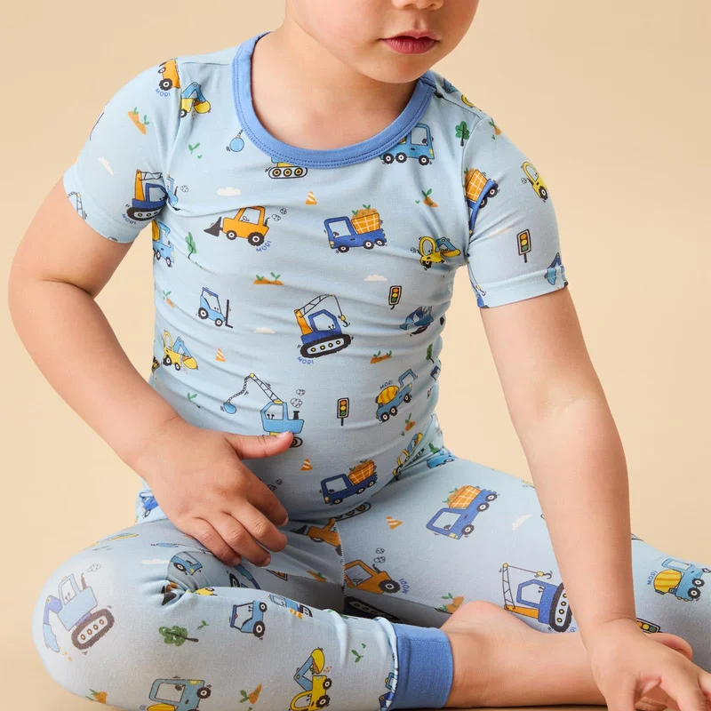 Image of Mighty Machines Short Sleeve Pajama Set