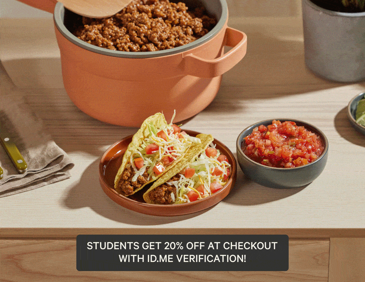 Students get 20% off at checkout with id.me verification!