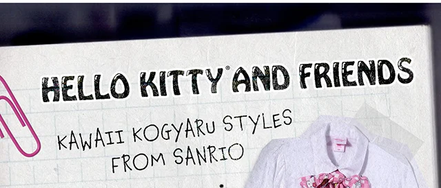 Hello Kitty and Friends Kawaii Kogyaru Styles From Sanrio