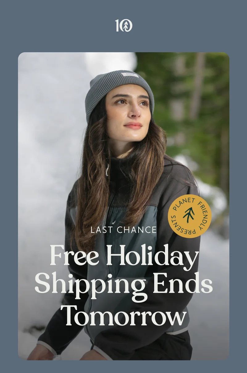 Last Chance: Free Holiday Shipping Ends Tomorrow