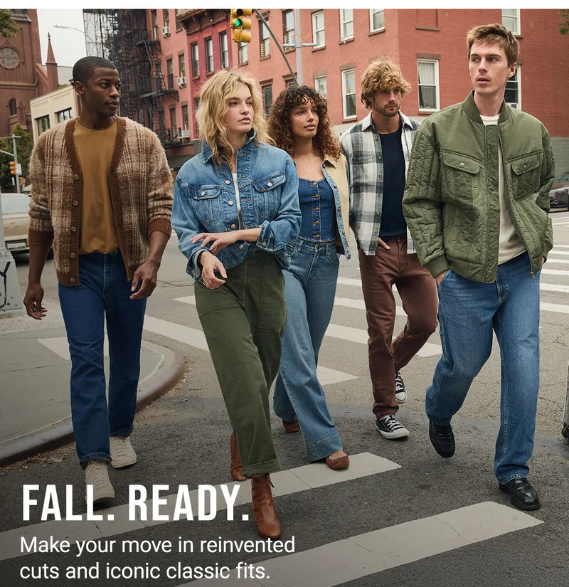 Fall. Ready. Make Your Move In Reinvented  Cuts And Iconic Classic Fits.
