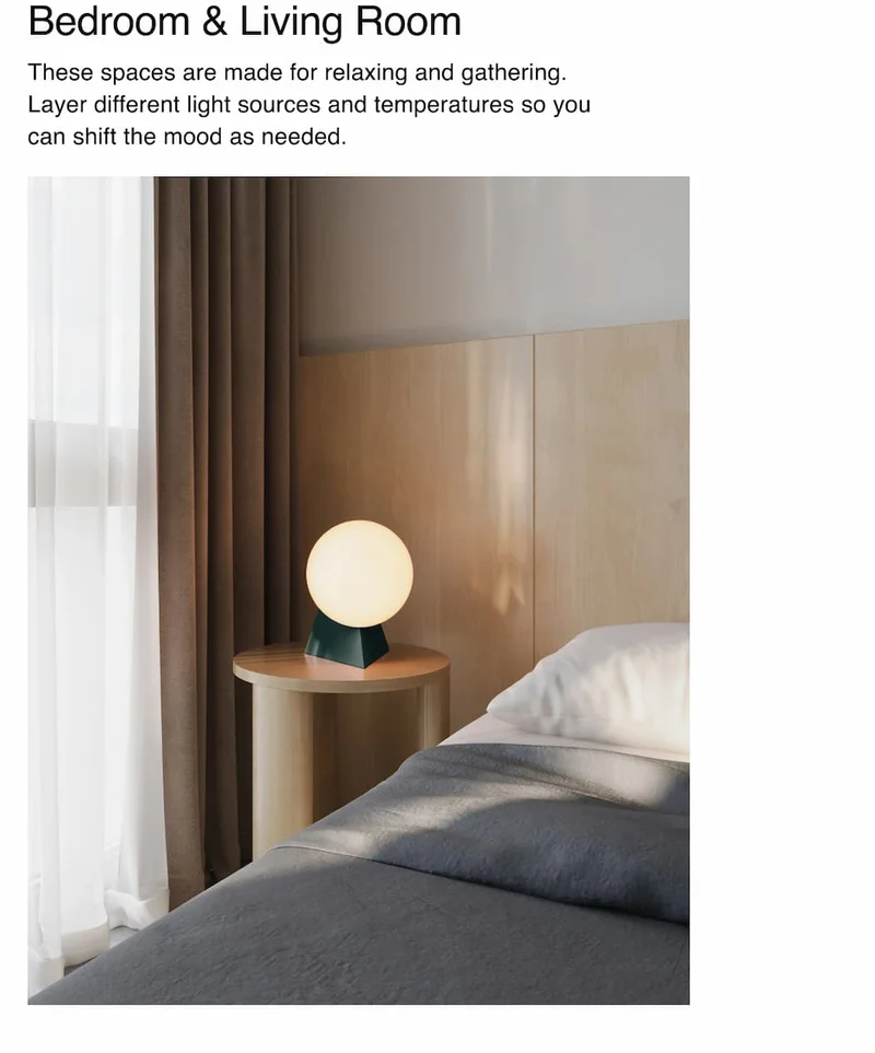 Bedroom & Living Room | These spaces are made for relaxing and gathering.