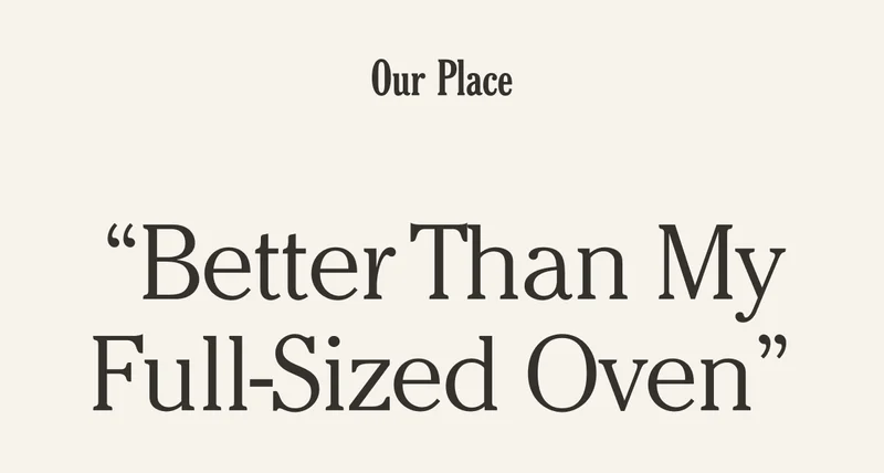 Our Place - "Better Than My Full-Sized Oven"