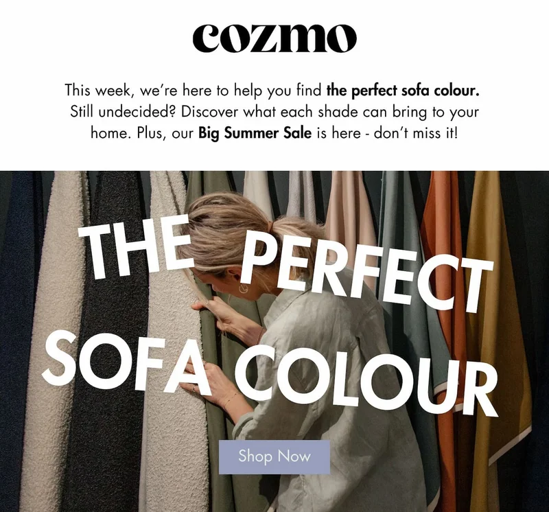 The perfect sofa colour