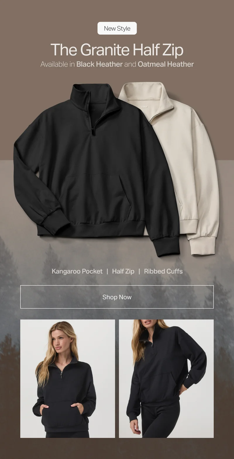 The Granite Half Zip
