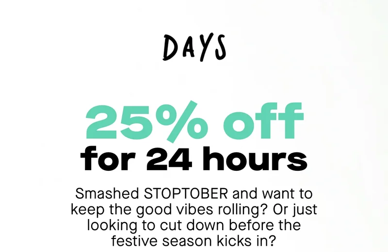 Save 25% for 24 hours only