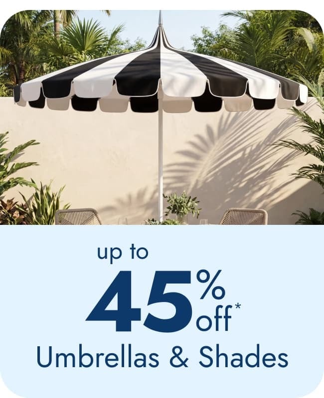 Shop Patio Umbrellas—Up to 45% Off