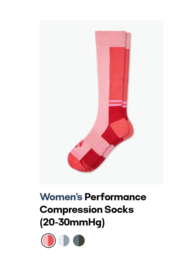 Women's Performance Compression Socks (20-30mmHg)