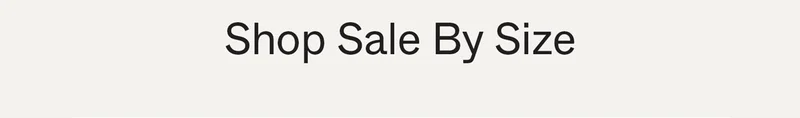 Shop Sale By Size