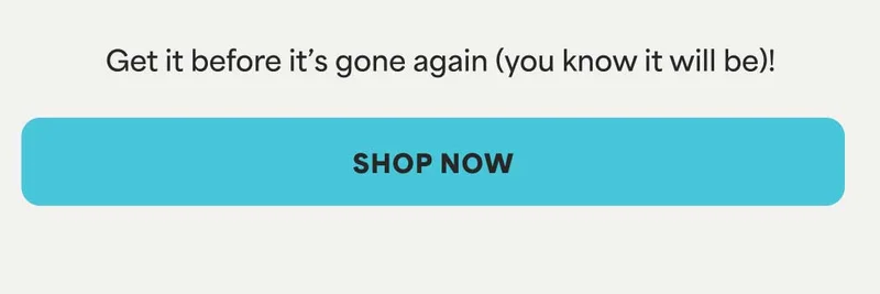Get it before it's gone again (you know it will be)! -- SHOP NOW