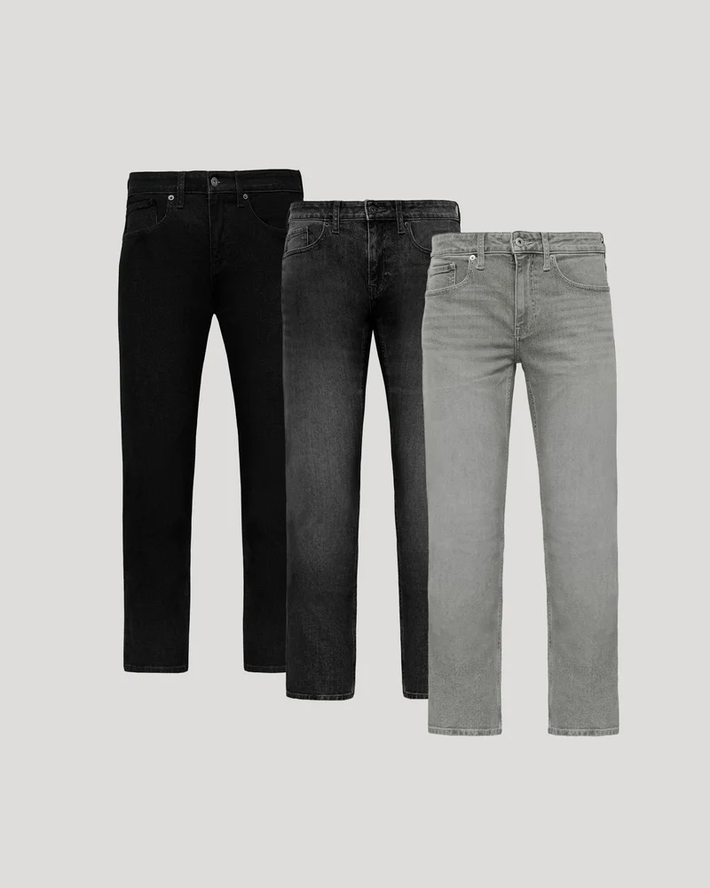 Image of Straight Authentic Denim Jeans 3-Pack