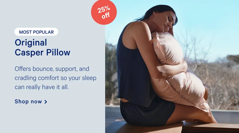 [25% off] >> Original Casper Pillow >> [Most Popular] >> Offers bounce, support, and cradling comfort so your sleep can really have it all. >> Shop now >