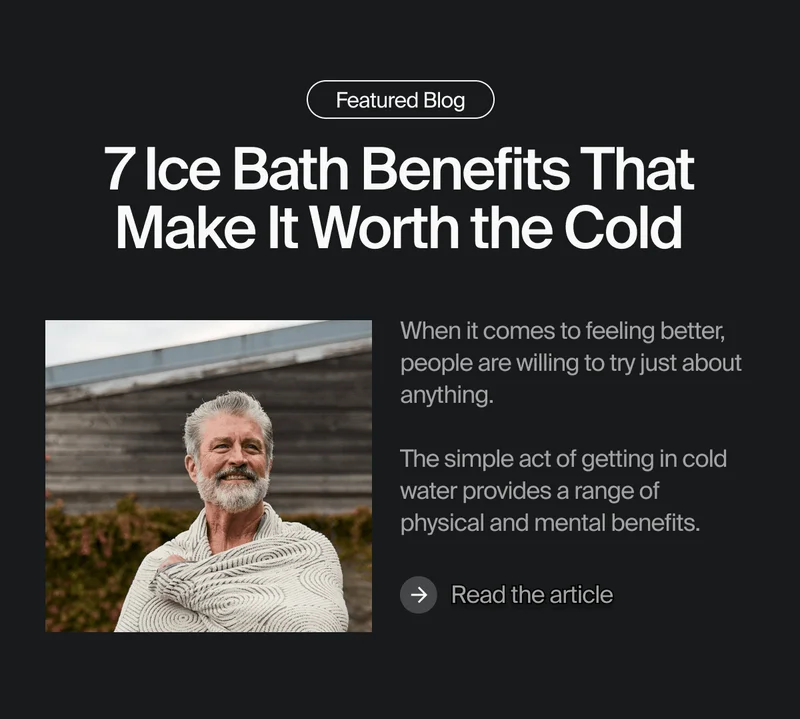 7 ice bath benefits that make it worth the cold