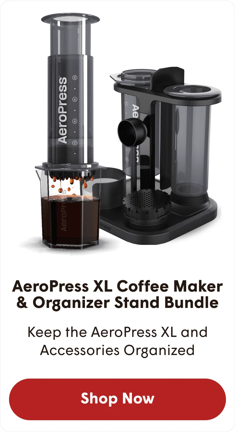AeroPress XL Coffee Maker & Organizer Stand Bundle - Shop Now