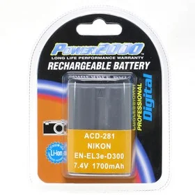Power2000 EN-EL3E 7.4V 1700mAh Rechargeable Lithium-Ion Battery for Nikon Camera