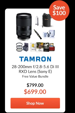 Tamron 28-200mm f/2.8-5.6 Di III RXD Lens (Sony E)  Free Value Bundle