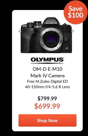 Olympus OM-D E-M10 Mark IV Camera  Free M.Zuiko Digital ED 40-150mm f/4-5.6 R Lens