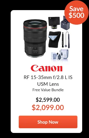 Canon RF 15-35mm f/2.8 L IS USM Lens  Free Value Bundle