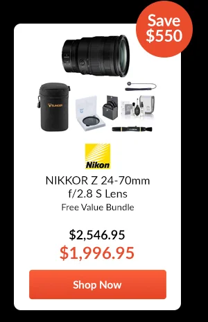 Nikon NIKKOR Z 24-70mm f/2.8 S Lens  Free Value Bundle