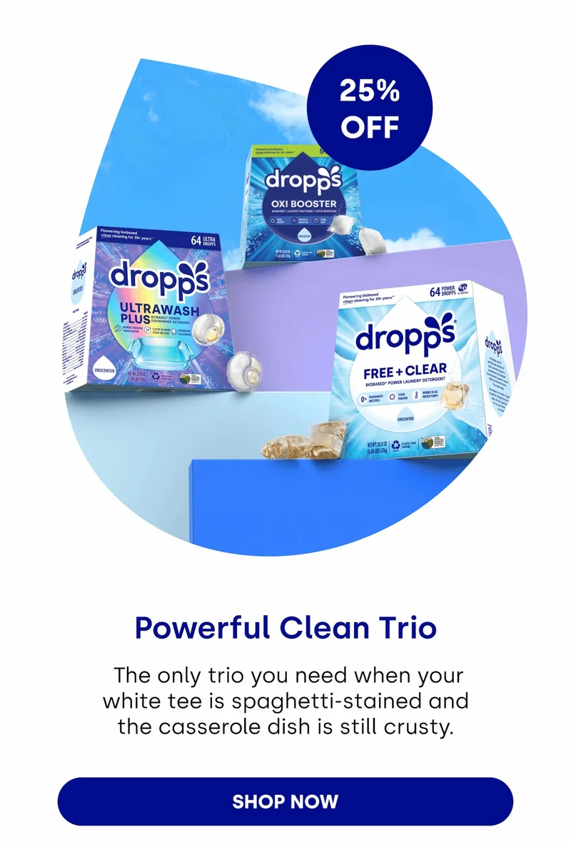 Powerful Clean Trio &nbsp;The only trio you need when your white tee is spaghetti-stained and the casserole dish is still crusty. [SHOP NOW]
