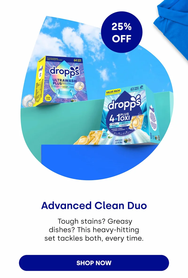 Advanced Clean Duo &nbsp;Tough stains? Greasy dishes? This heavy-hitting set tackles both, every time. [SHOP NOW]