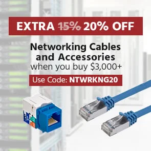Extra 20% OFF Networking Cables And Accessories When You Buy $3,000+ Use Code: NTWRKNG15