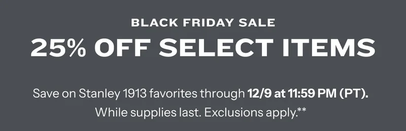 25% off Select Items