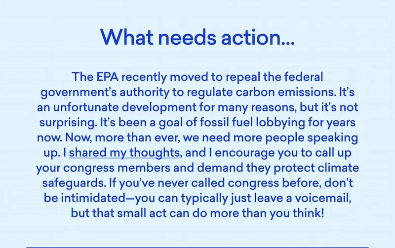 What needs action...