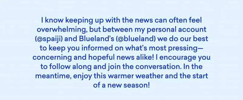 Keep up with all things Blueland!