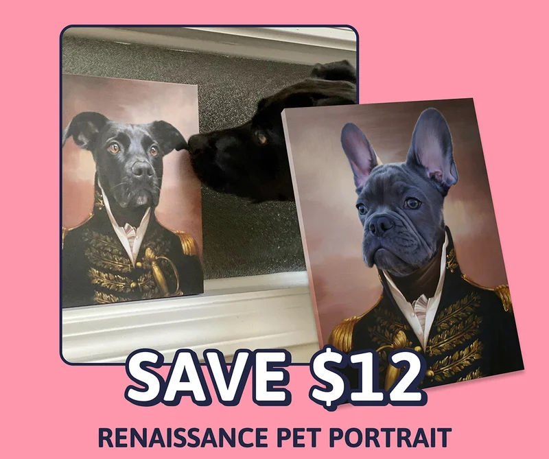 Renaissance Pet Portrait. SAVE $12
