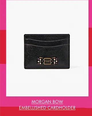 Morgan Bow Embellished Cardholder