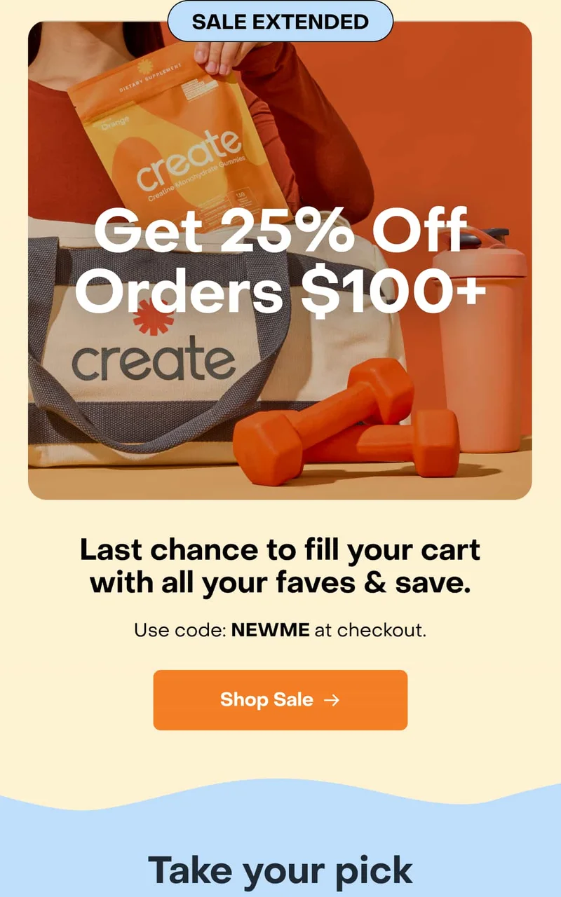 Get 25% Off Orders $100+